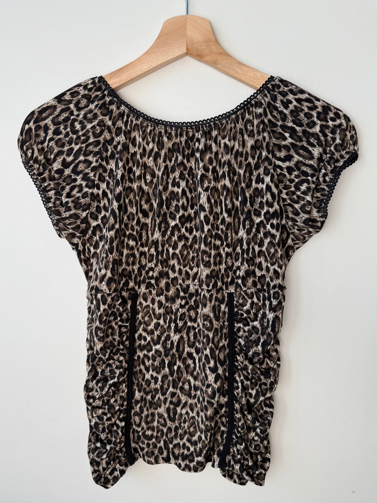 Reitmans Women's Brown Leopard Print Blouse