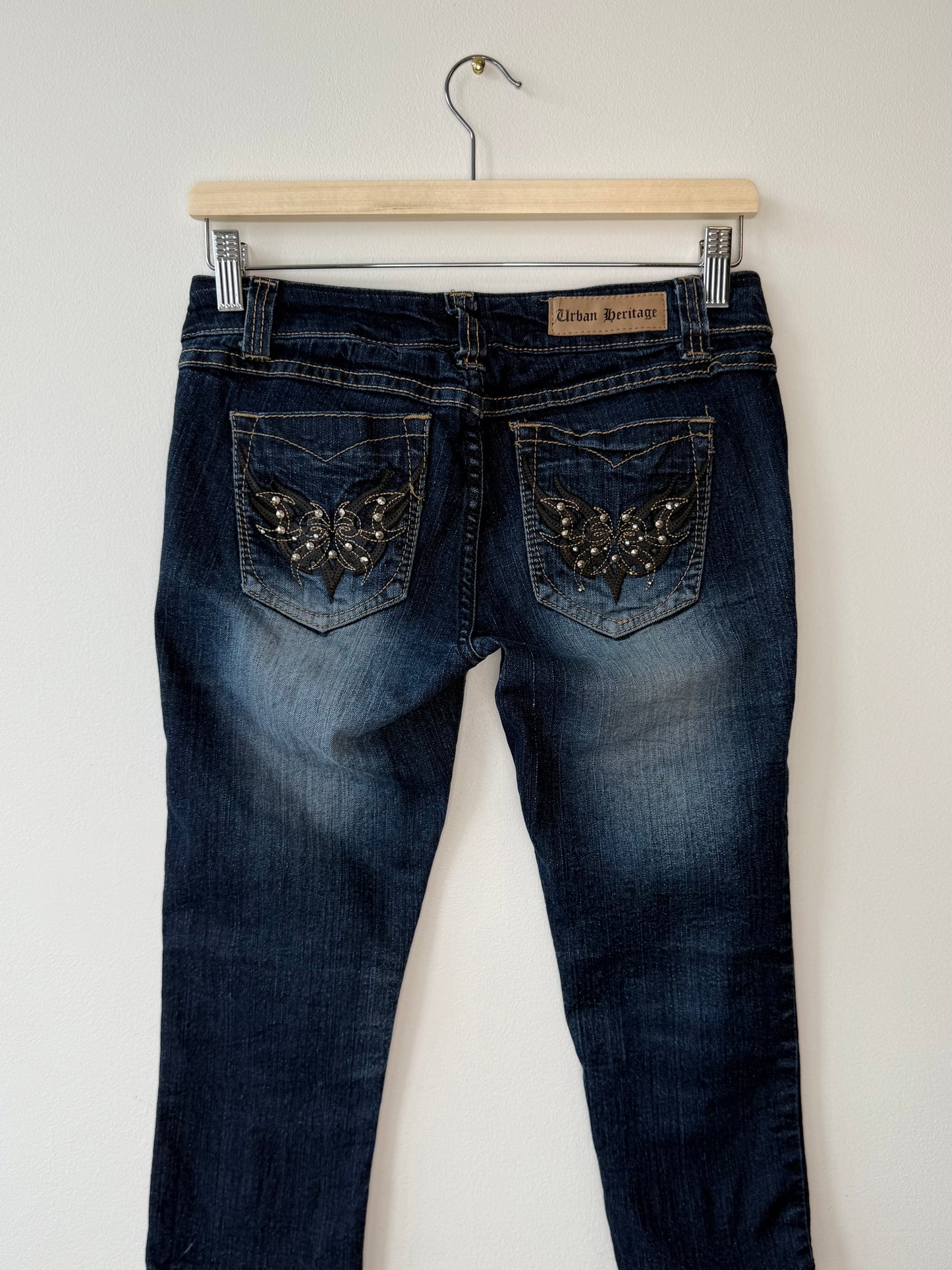 Y2K Urban Heritage Women's Blue Capri Jeans