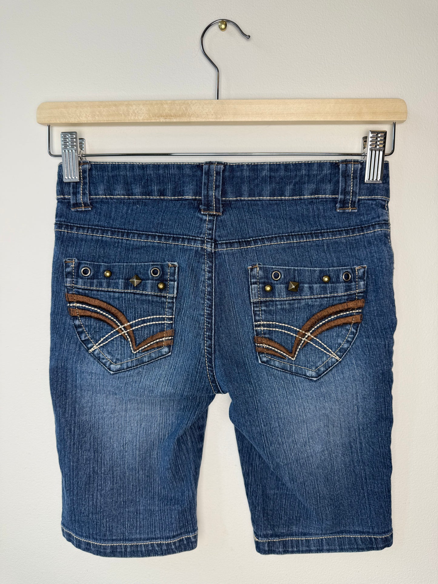Y2K 725 Originals Girls' Blue Denim Shorts with Studs