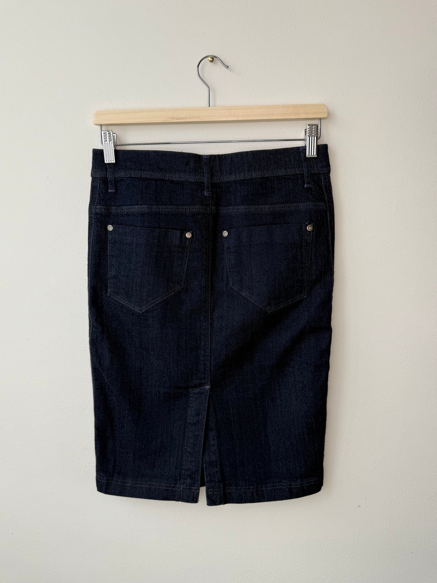 Y2K Seductions Women's Dark Wash Denim Pencil Skirt