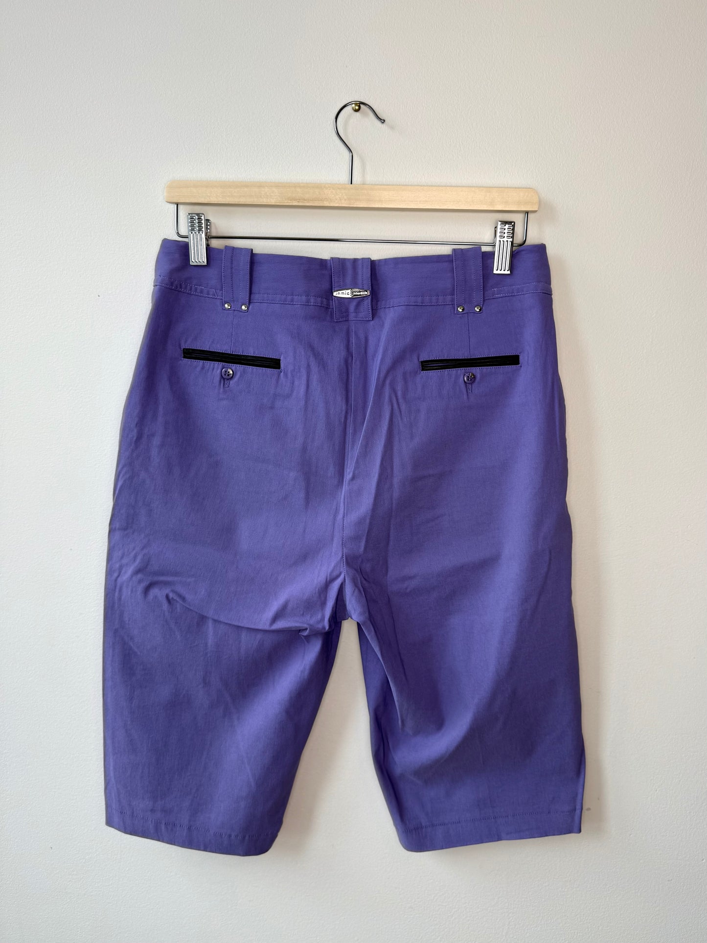 Y2K Jamie Sadock Women's Purple Stretchy Shorts