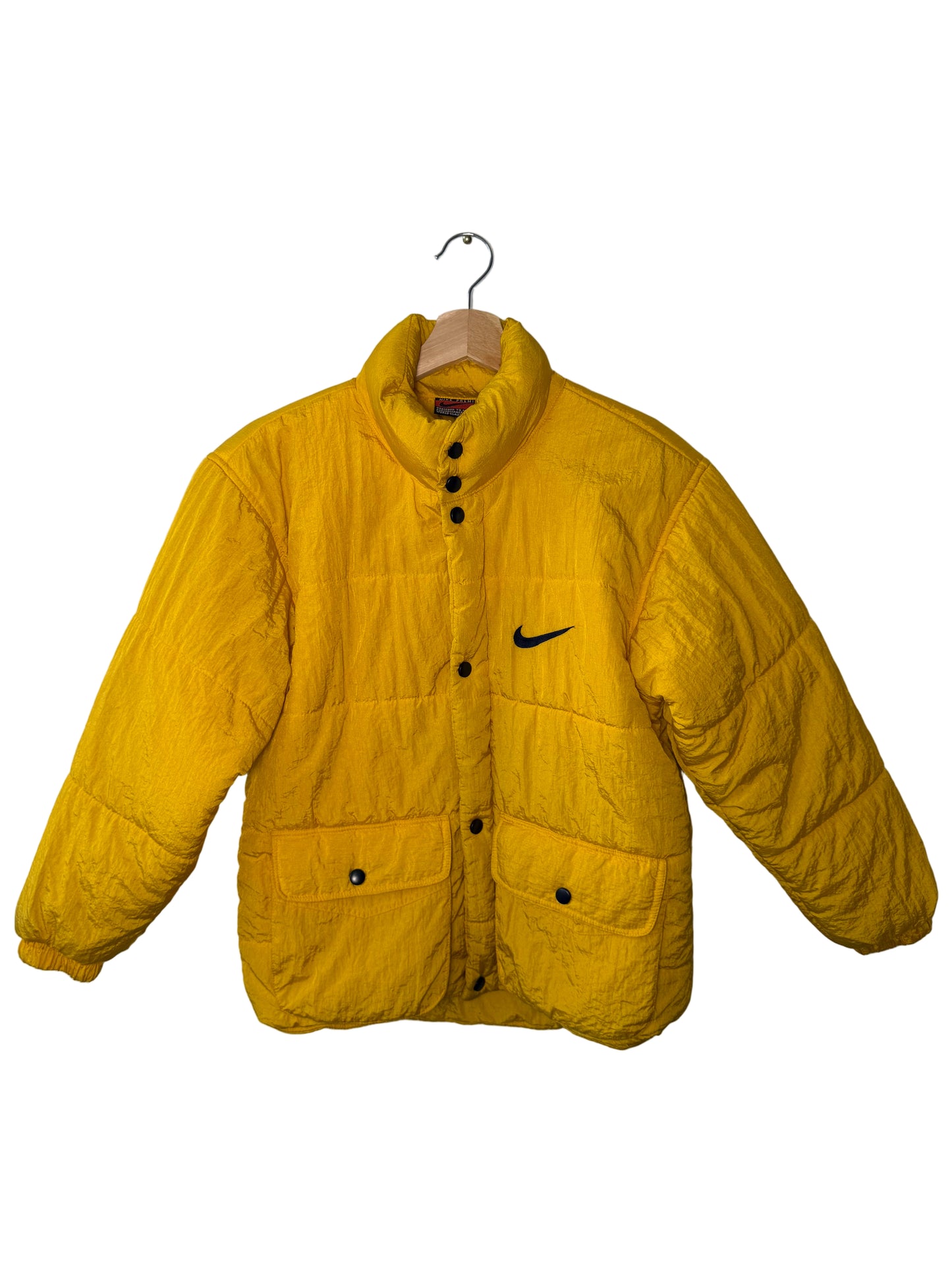 Vintage Nike Premier Women's Yellow Puffer Jacket
