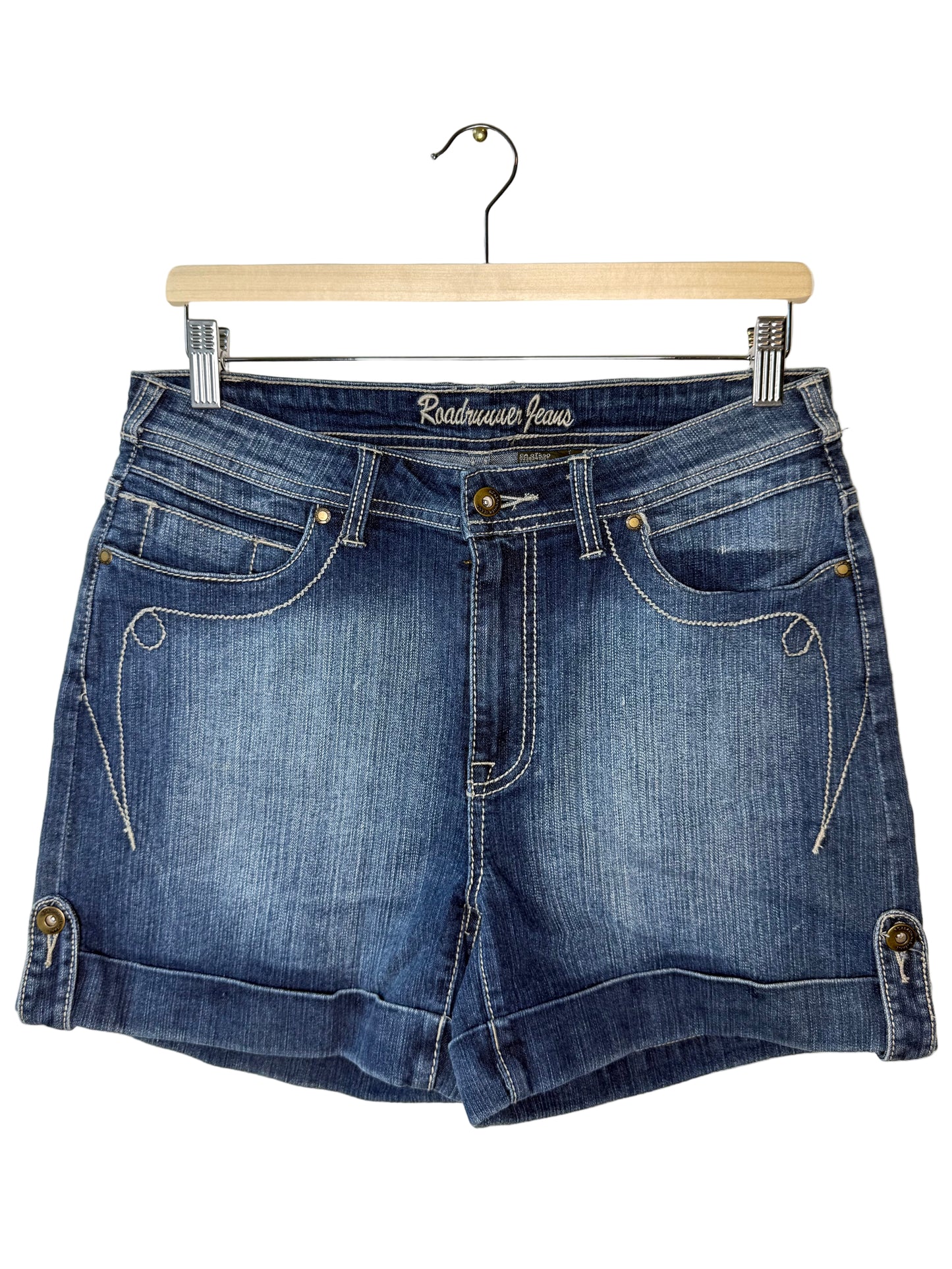 Y2K Road Runner Jeans Women's Blue Denim Shorts