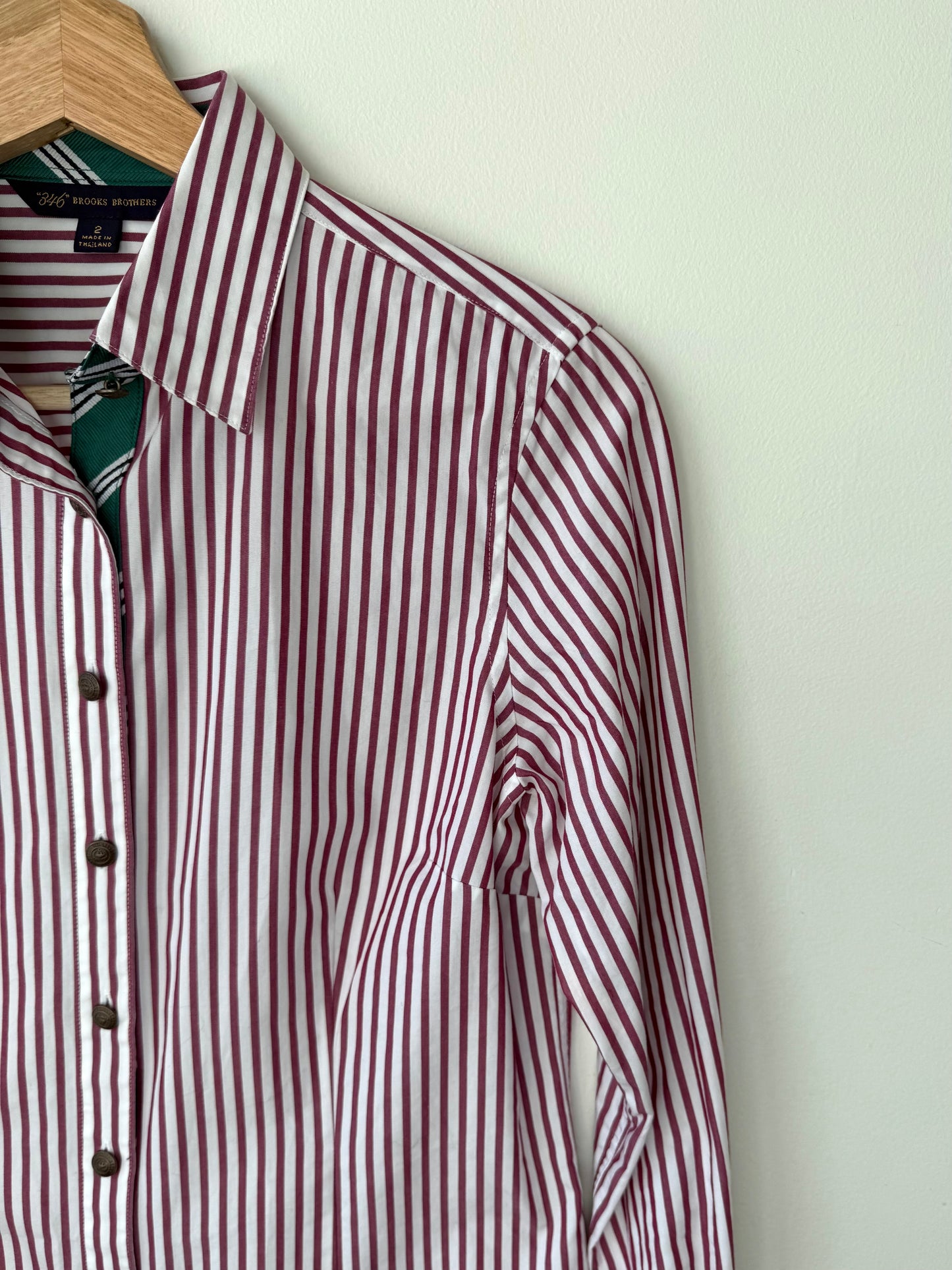 Brooks Brothers Women's Pink Striped Shirt