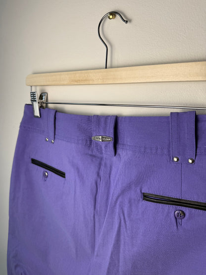 Y2K Jamie Sadock Women's Purple Stretchy Shorts