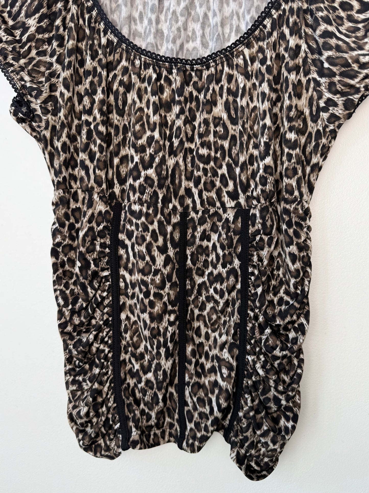 Reitmans Women's Brown Leopard Print Blouse