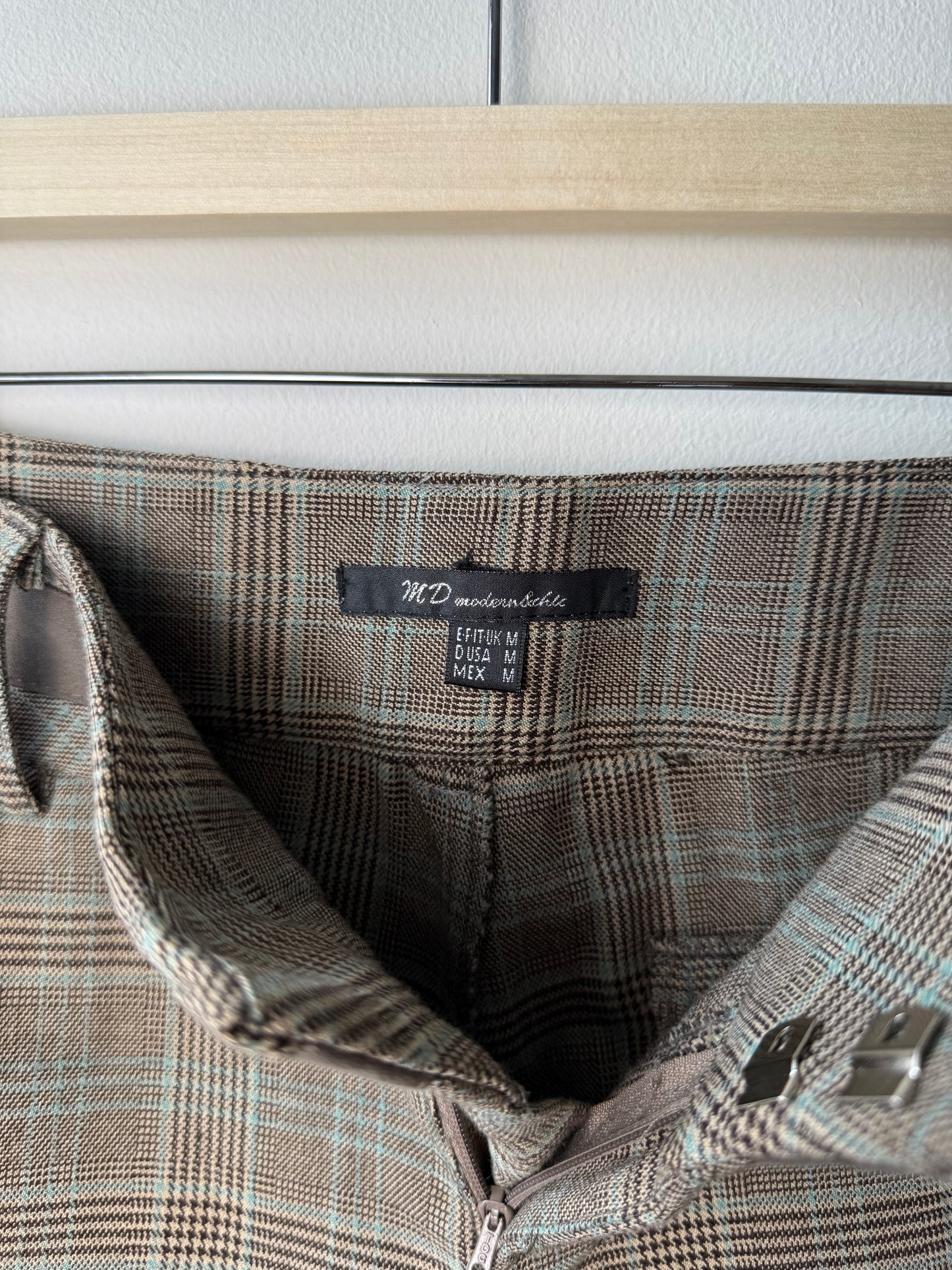 Y2K MD Women's Brown Plaid Shorts