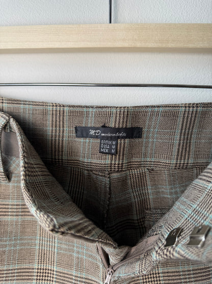 Y2K MD Women's Brown Plaid Shorts