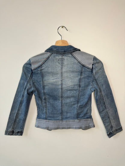 VERO MODA JEANS Kids' Blue Biker Denim Jacket