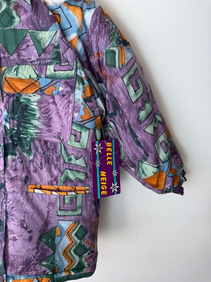 Unworn Vintage BELLE NEIGE Kids' Retro Colorful Patterned Snow Jacket