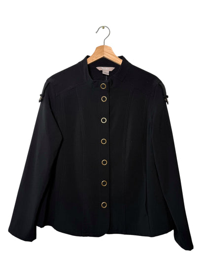 Y2K TANJAY Women's Black Button-Down Jacket