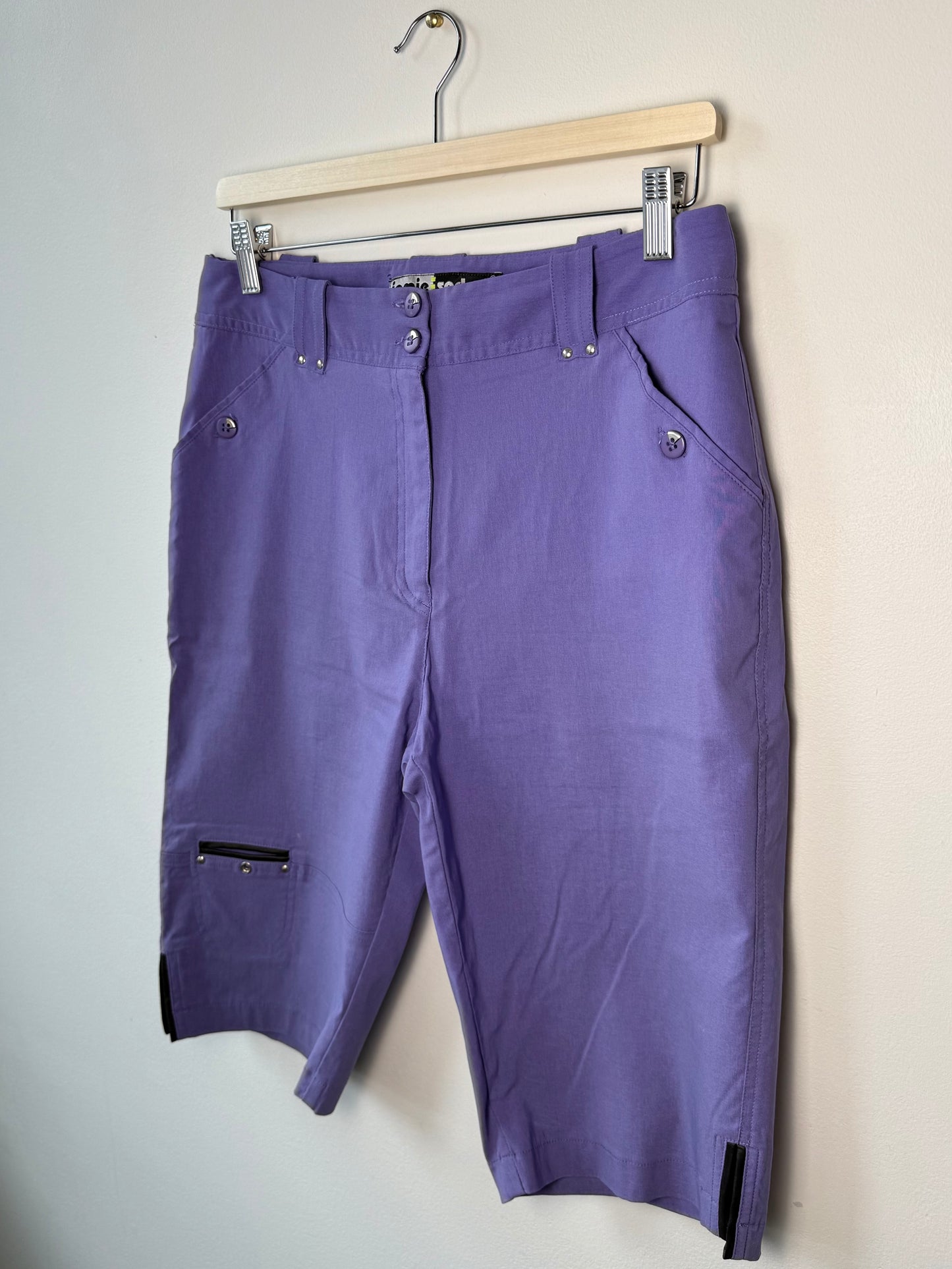 Y2K Jamie Sadock Women's Purple Stretchy Shorts