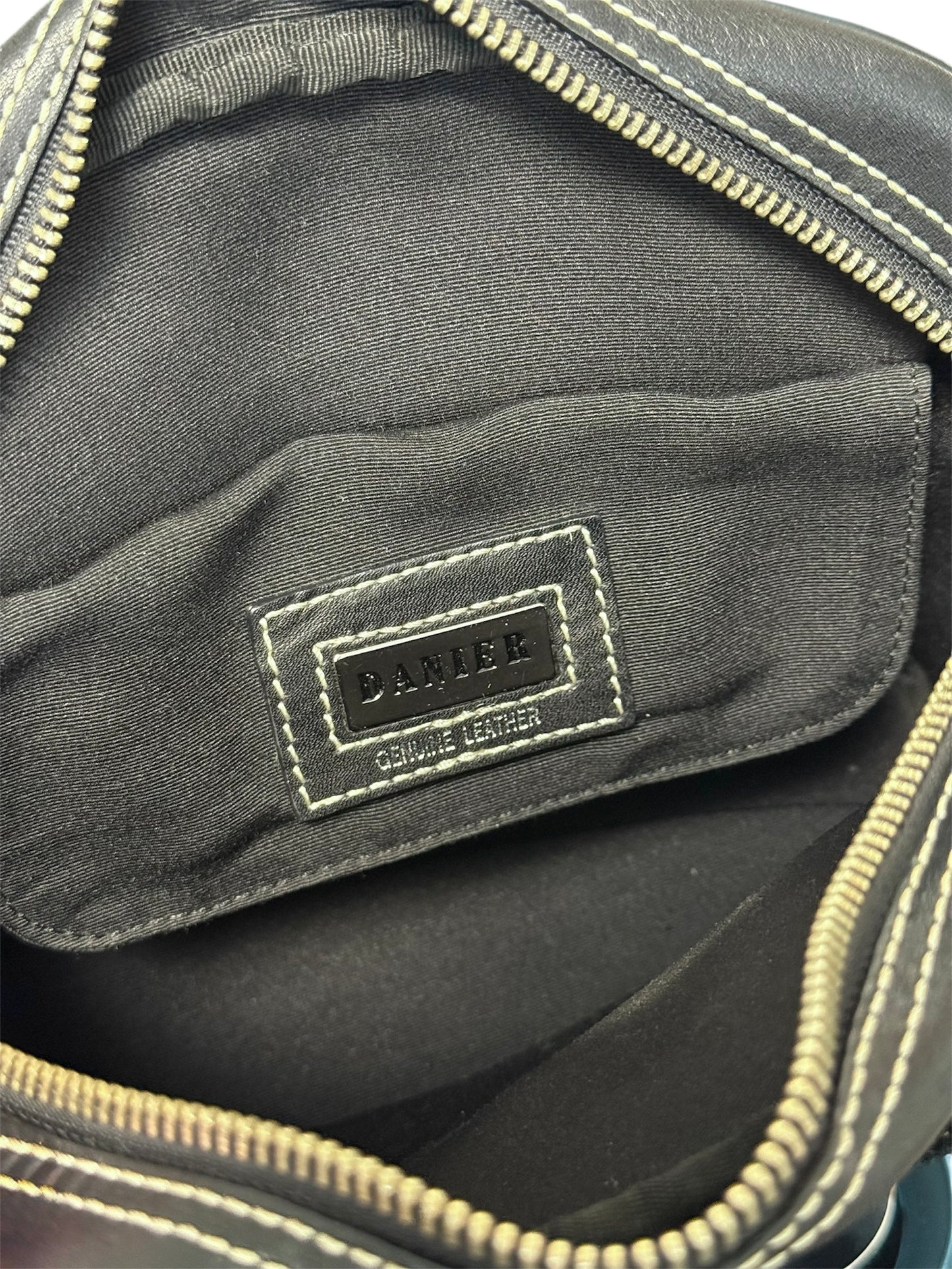 Vintage Danier Genuine Leather Black Handbag