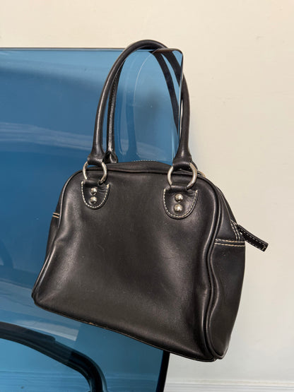 Vintage Danier Genuine Leather Black Handbag