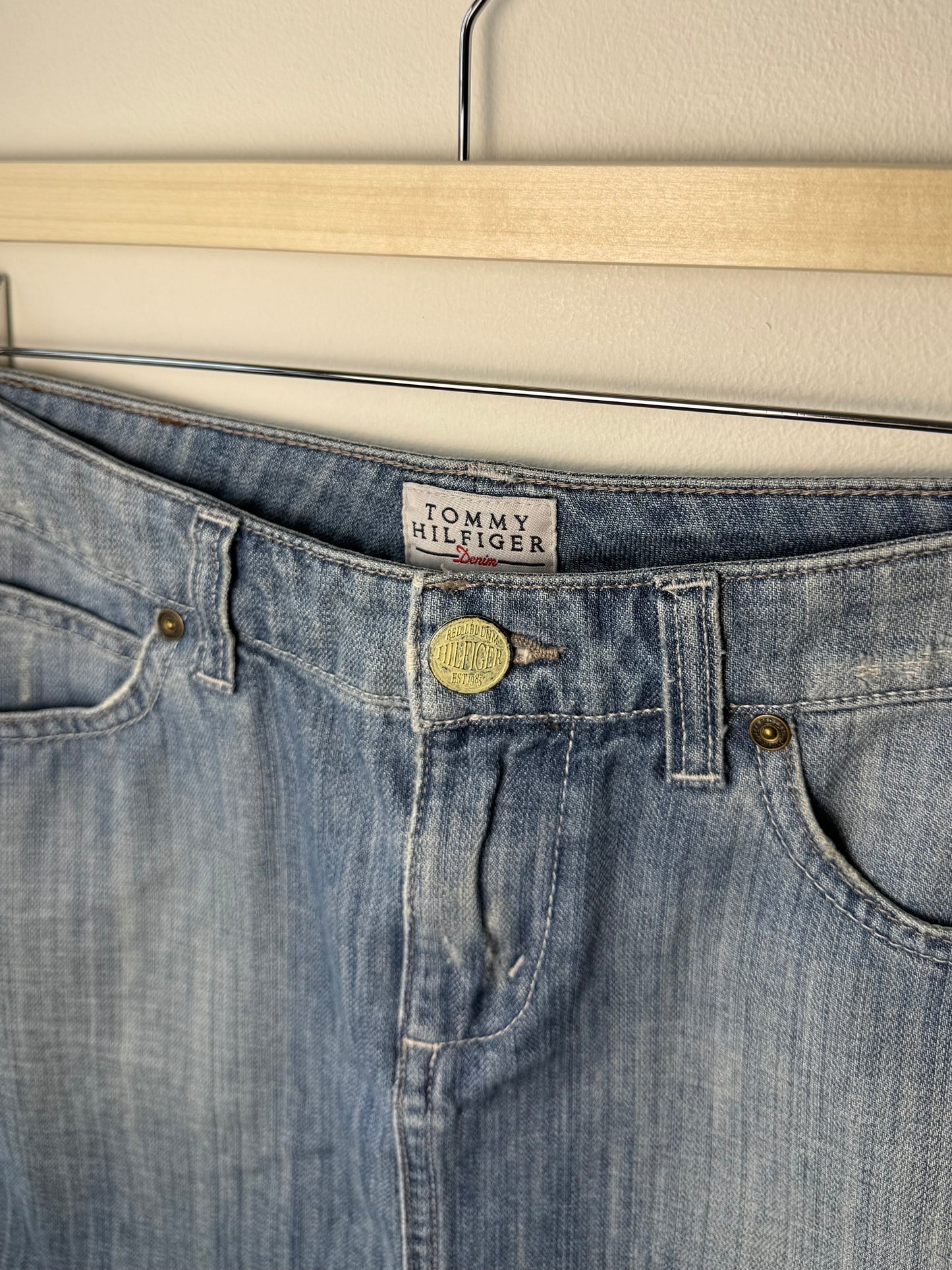 Y2K Tommy Hilfiger Women's Denim Mini Skirt
