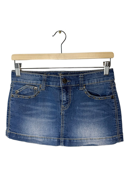 Y2K Urban Heritage Women's Micro Mini Blue Skirt