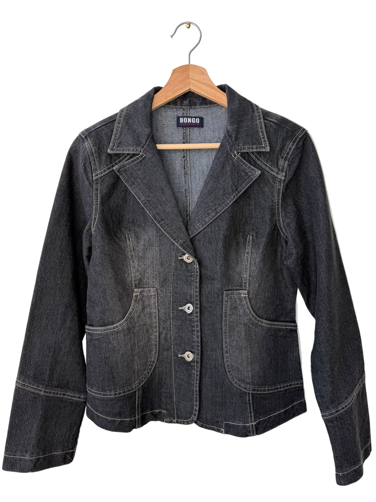 Y2K BONGO Women's Black Denim Jacket