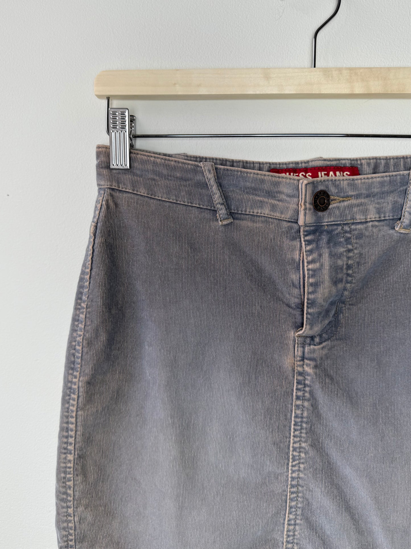 Vintage Y2K GUESS JEANS Women's Corduroy Skirt