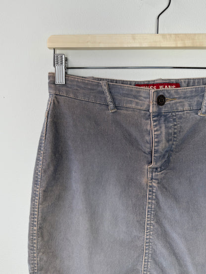 Vintage Y2K GUESS JEANS Women's Corduroy Skirt