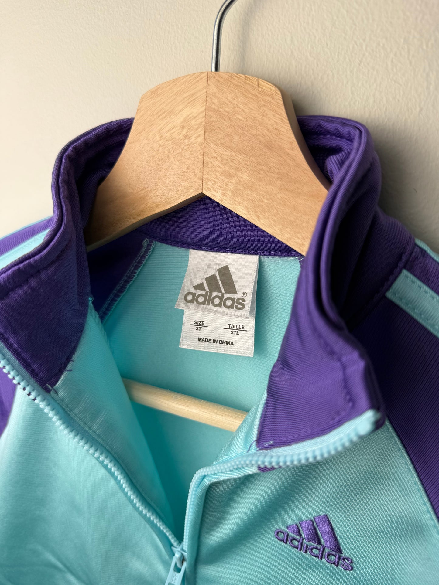 Adidas Kids' Light Blue & Purple Track Jacket
