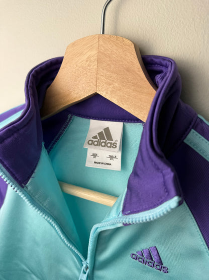 Adidas Kids' Light Blue & Purple Track Jacket