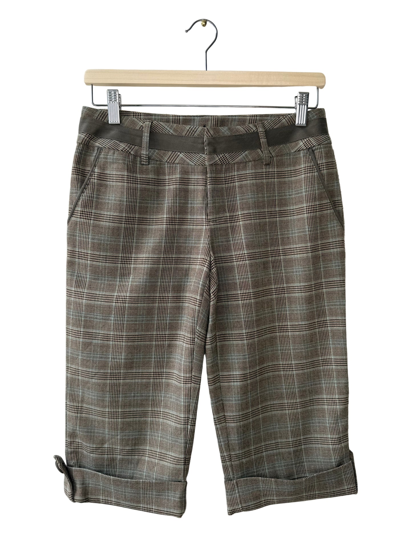 Y2K MD Women's Brown Plaid Shorts