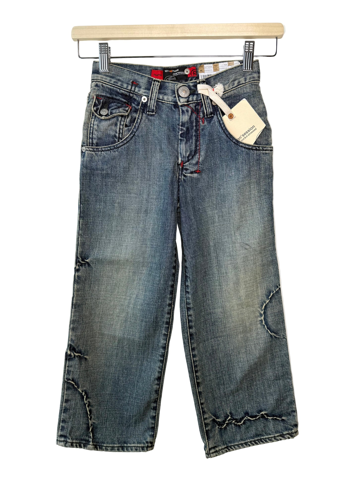 Unworn Energie Boy's Blue Washed Denim Jeans
