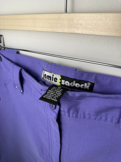 Y2K Jamie Sadock Women's Purple Stretchy Shorts