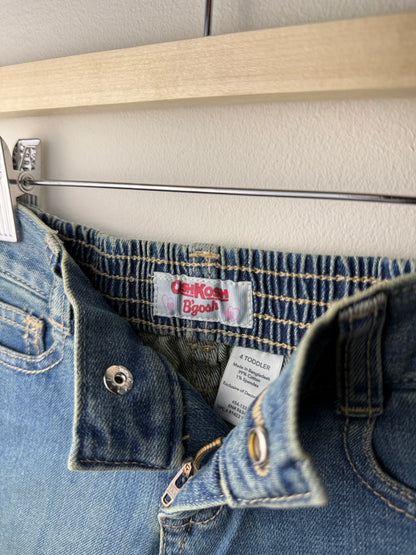 Unworn Oshkosh Girls' Blue Denim with Heart Embroidery