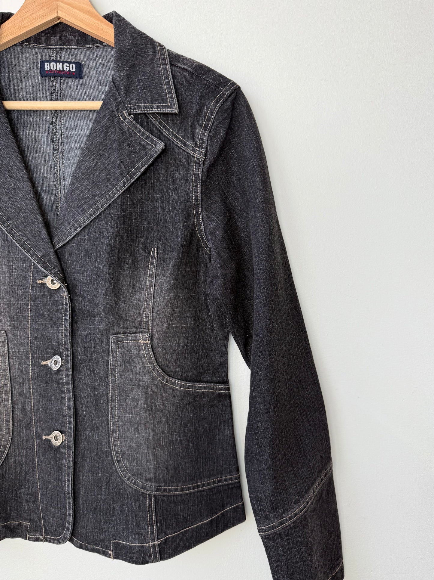 Y2K BONGO Women's Black Denim Jacket