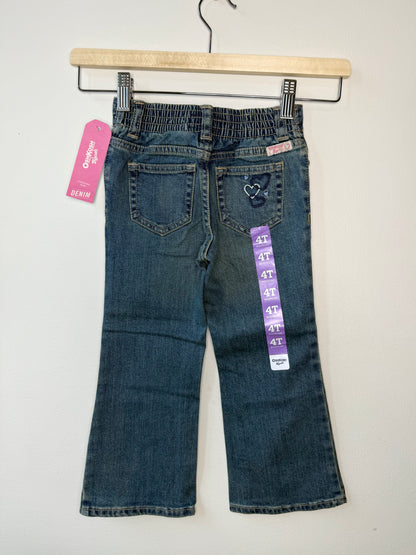 Unworn Oshkosh Girls' Blue Denim with Heart Embroidery