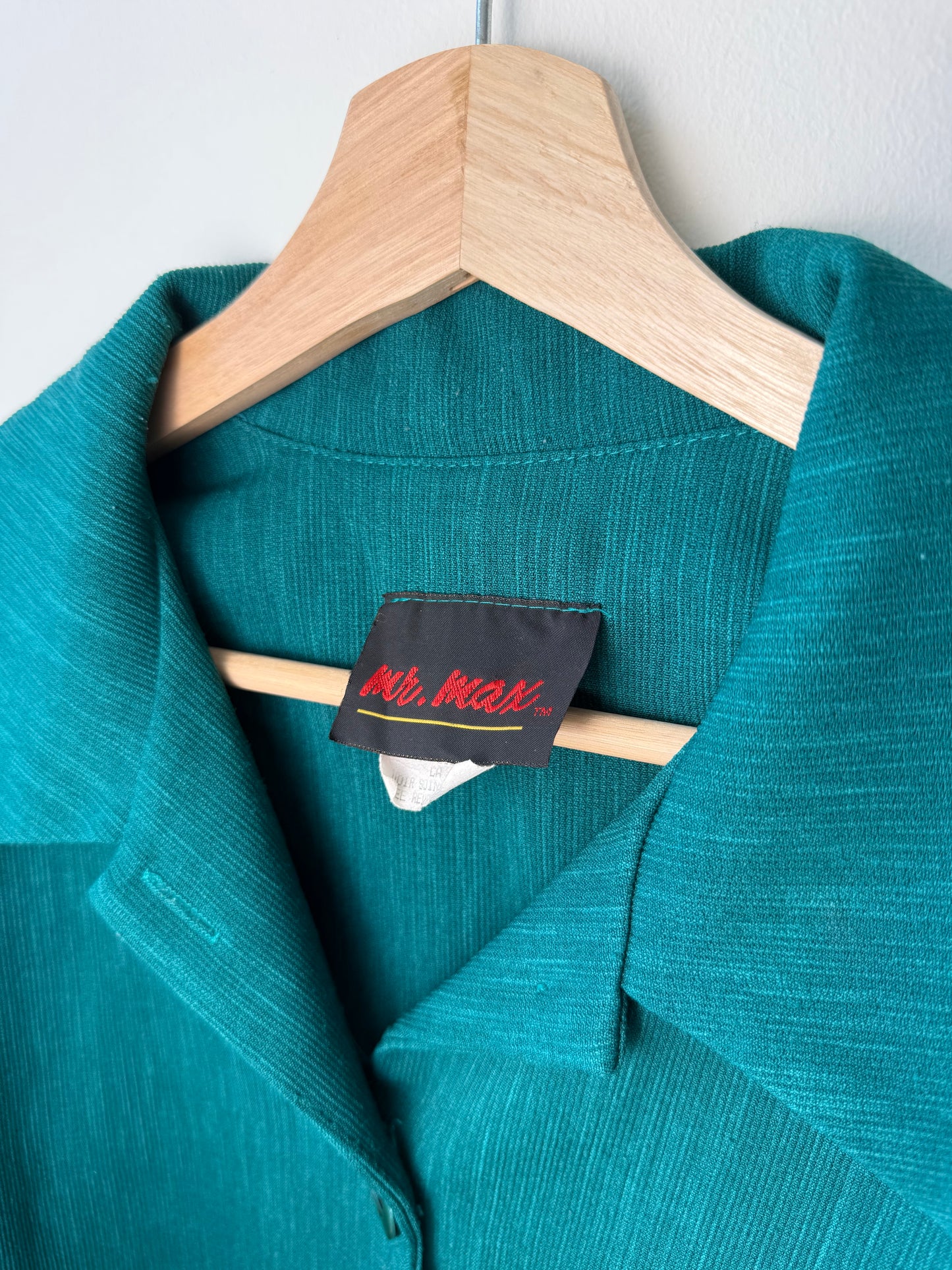 Vintage Mr. Max Women's Teal Blouse/Jacket