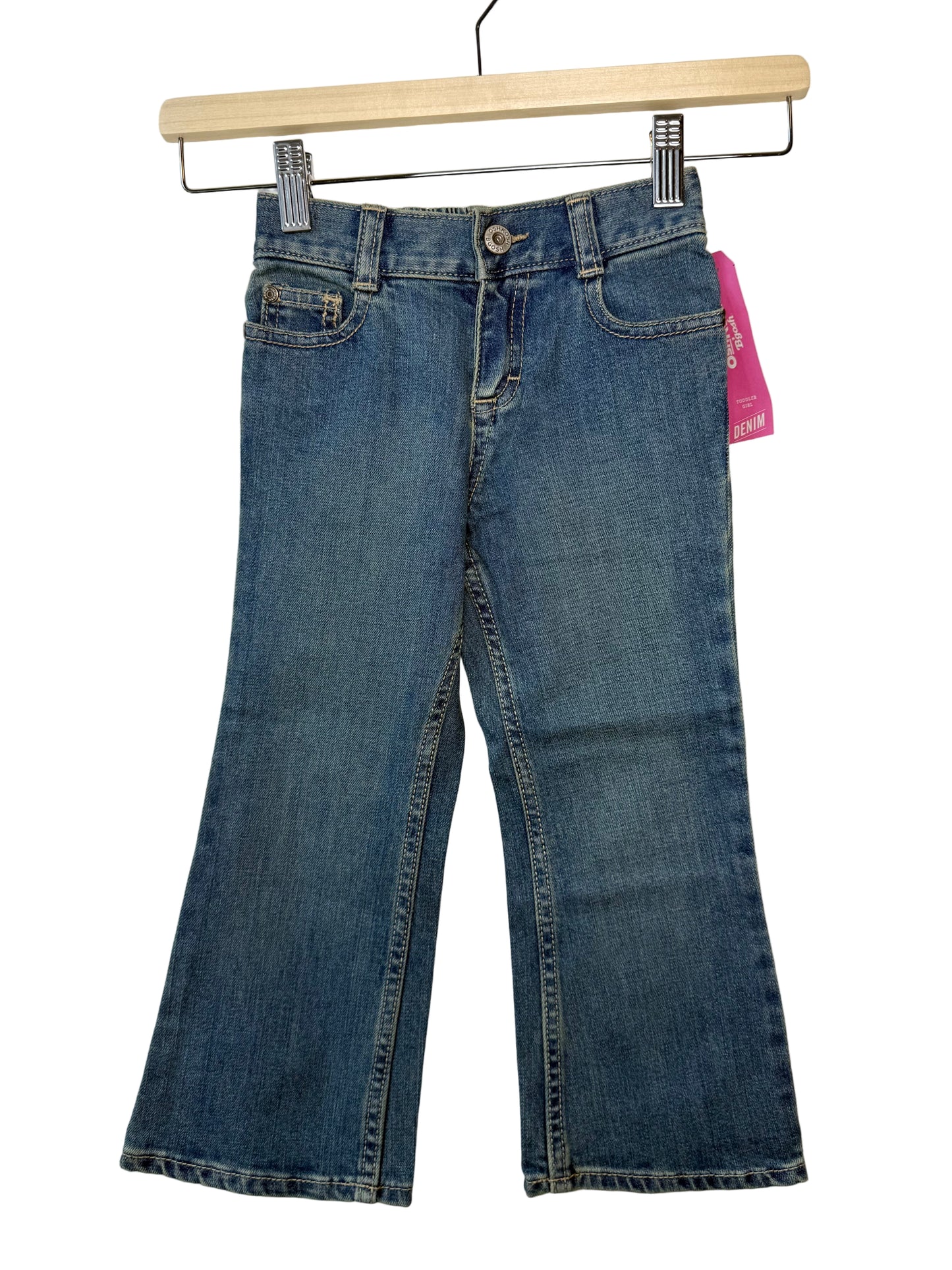 Unworn Oshkosh Girls' Blue Denim with Heart Embroidery
