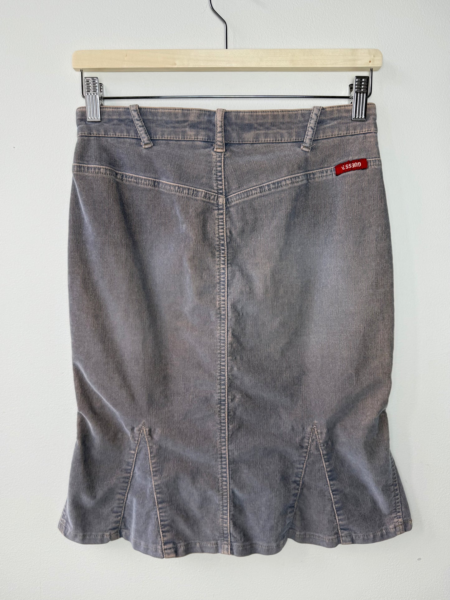 Vintage Y2K GUESS JEANS Women's Corduroy Skirt