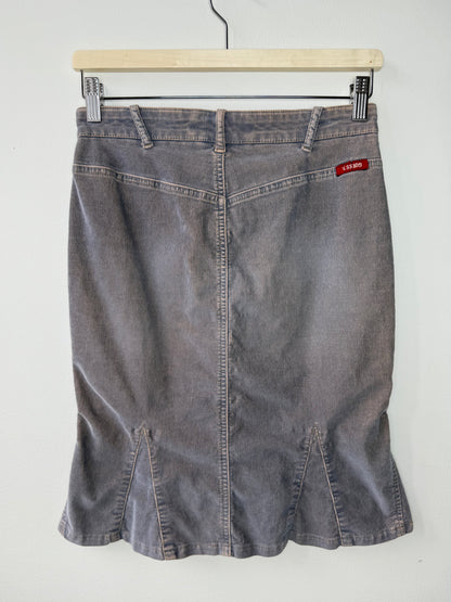Vintage Y2K GUESS JEANS Women's Corduroy Skirt