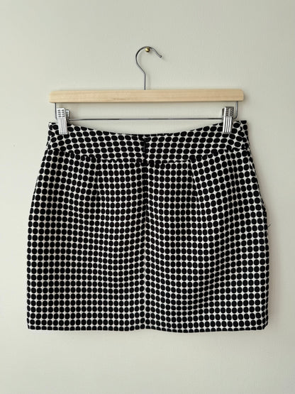 Jacob Women's Black & White Polka Dot Mini Skirt