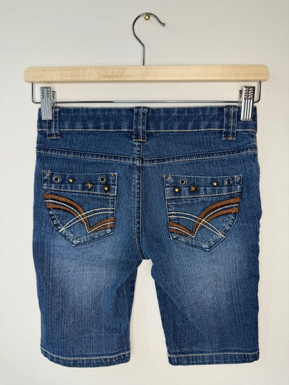 Y2K 725 Originals Girls' Blue Denim Shorts with Studs