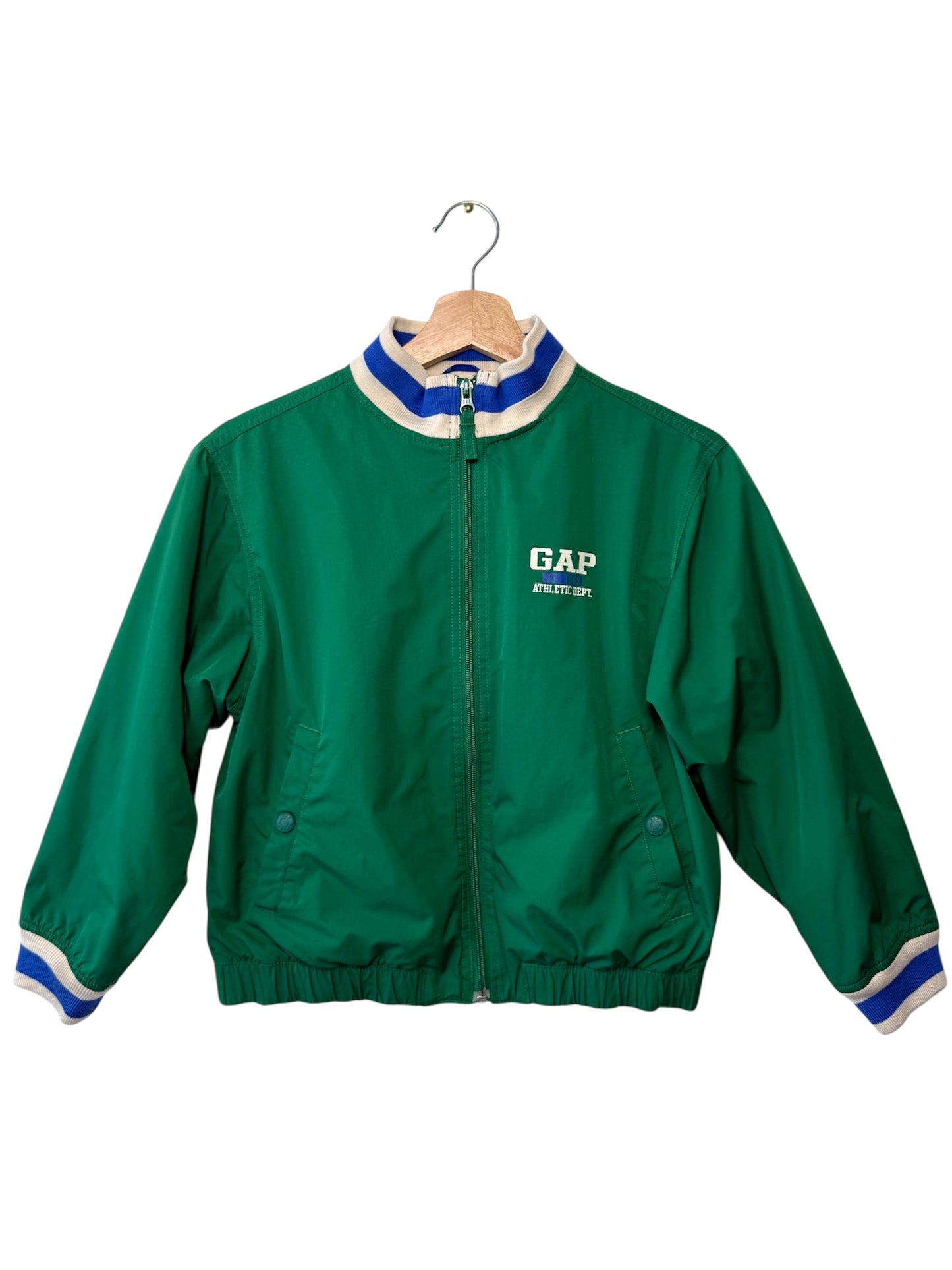 Y2K GAP Kids' Athletic Dept. Green Full Zip-up Track Jacket