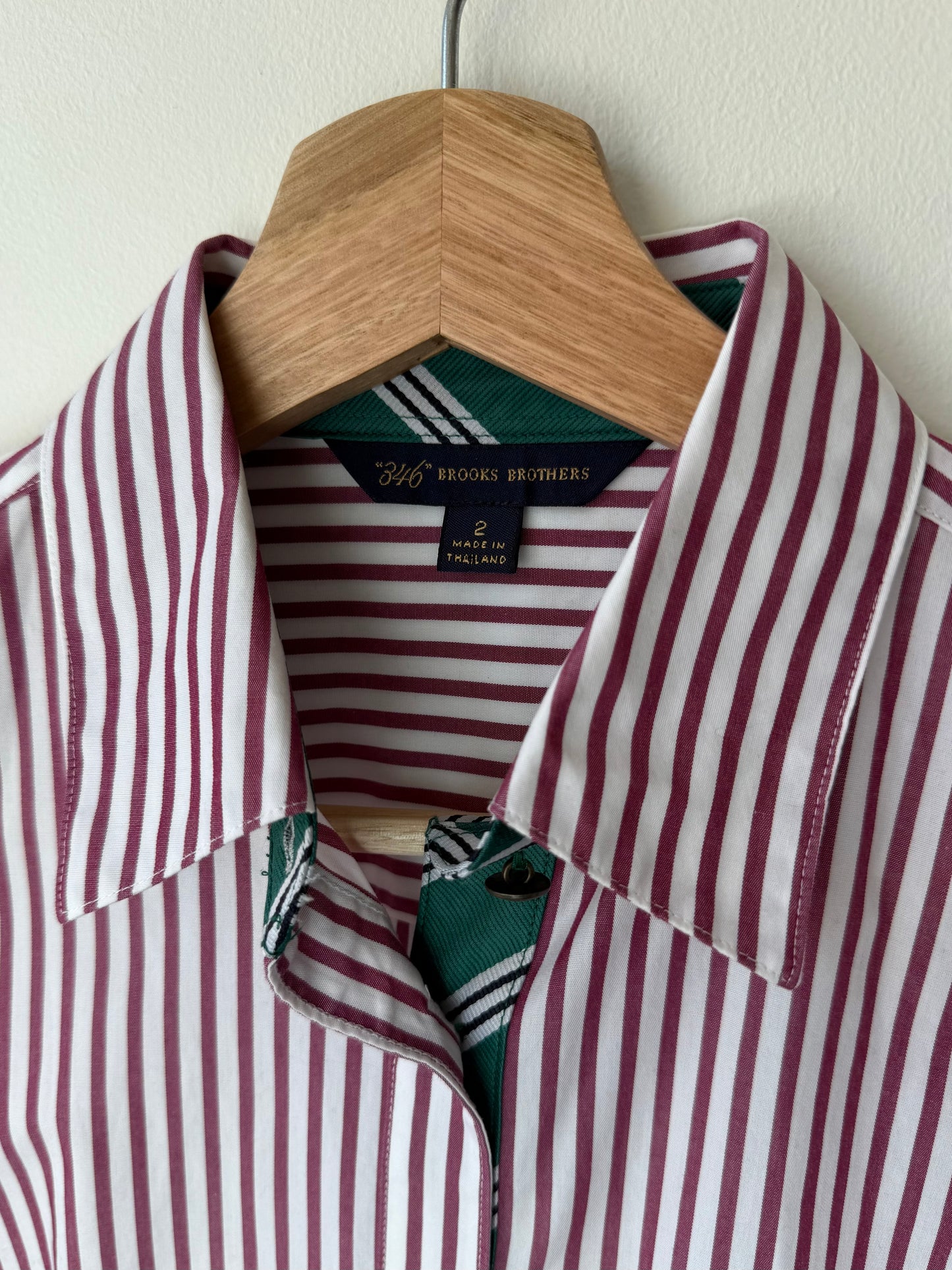 Brooks Brothers Women's Pink Striped Shirt