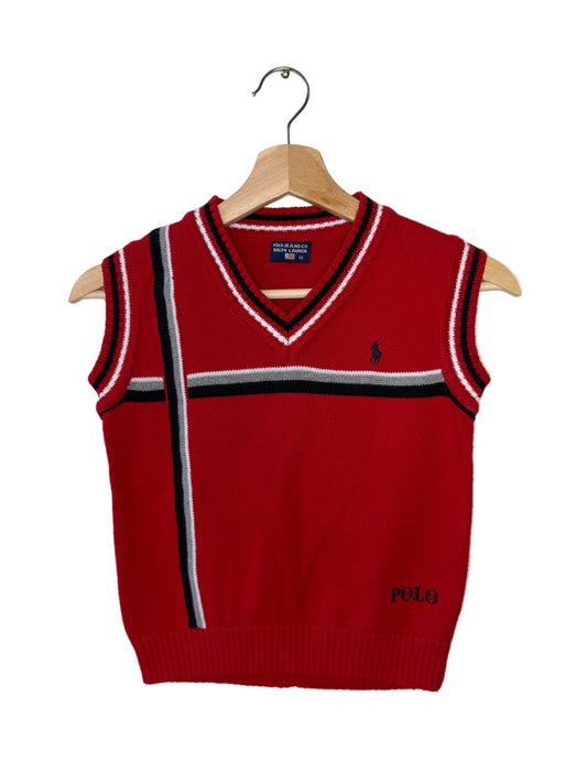 POLO Jeans Co. Ralph Lauren Kids' Red Sweater Vest