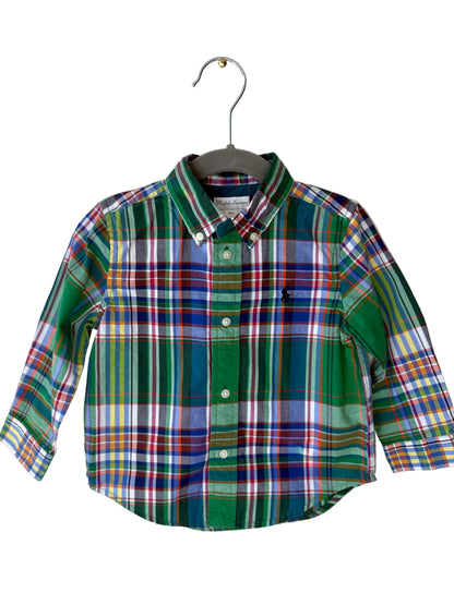 Ralph Lauren Boy's Green Plaid Shirt