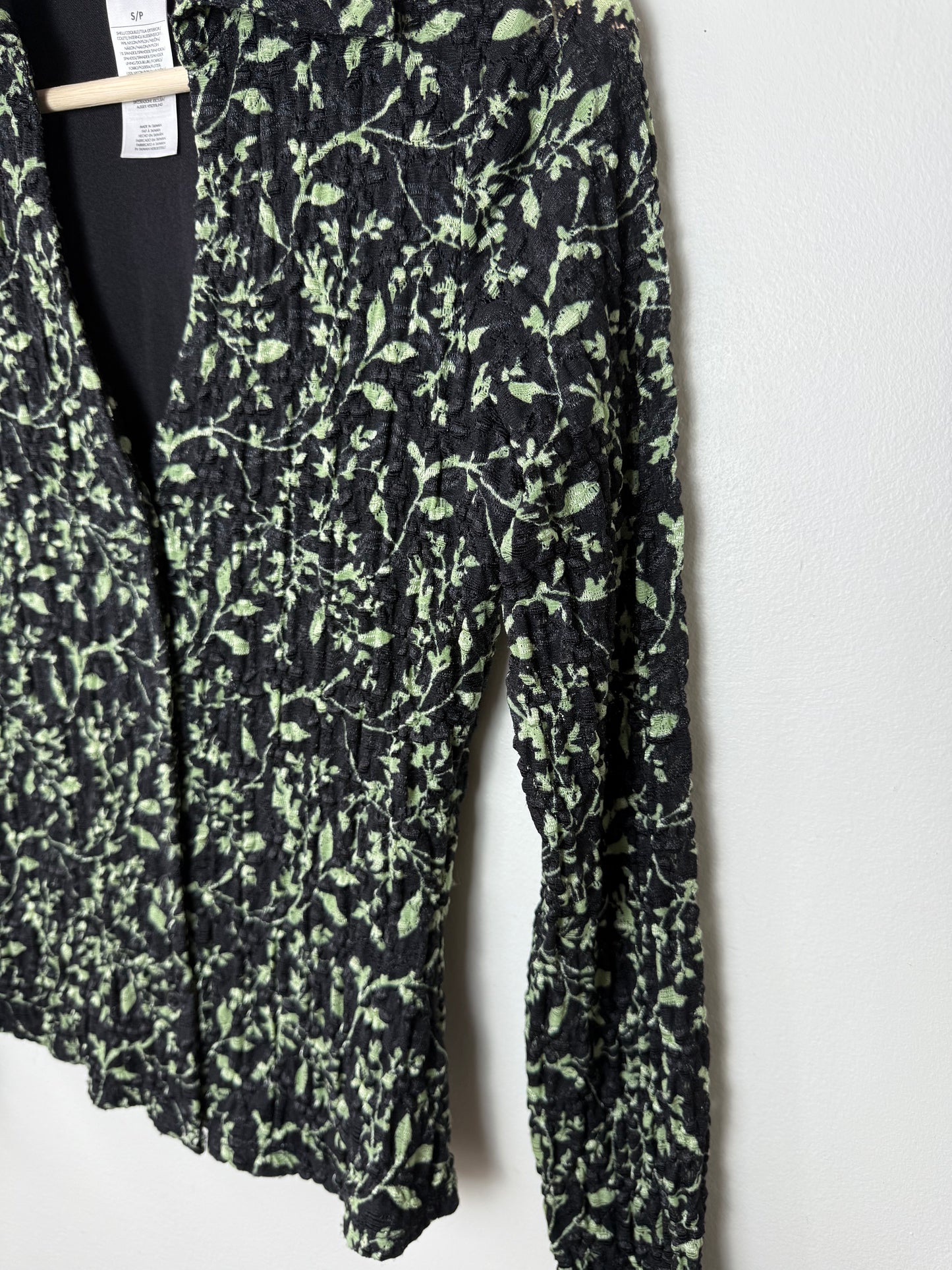 INC Women's Black Floral Patterned Blouse