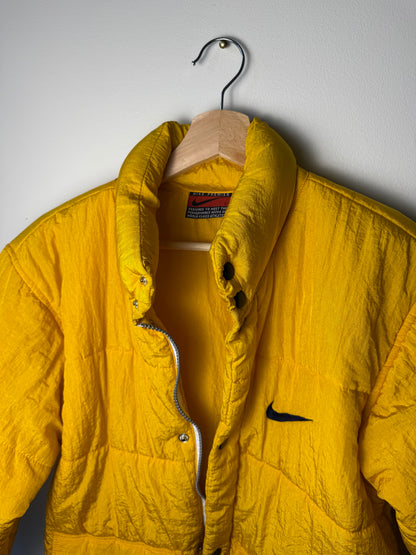 Vintage Nike Premier Women's Yellow Puffer Jacket