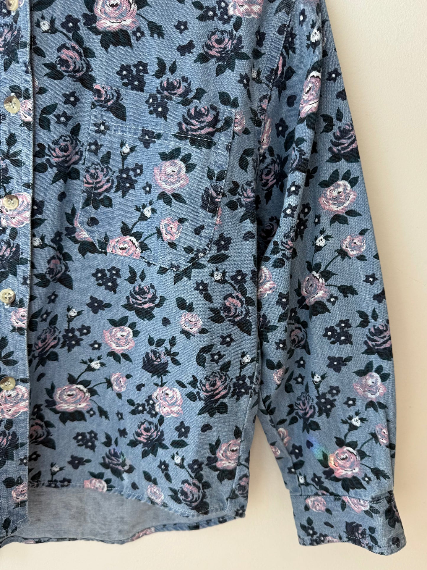 Vintage Red Rover Kids' Floral Patterned Shirt