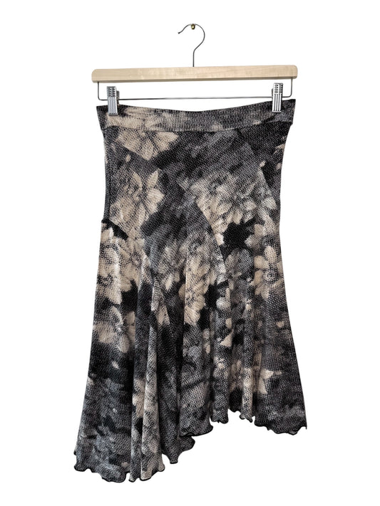 Le Château Women's Asymmetrical Midi Skirt with Floral Print