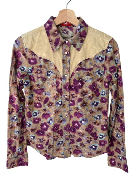 Y2K edc Women's Floral Patterned Shirt