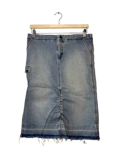 Y2K DEX Women's Stretchy Light Blue Denim Skirt