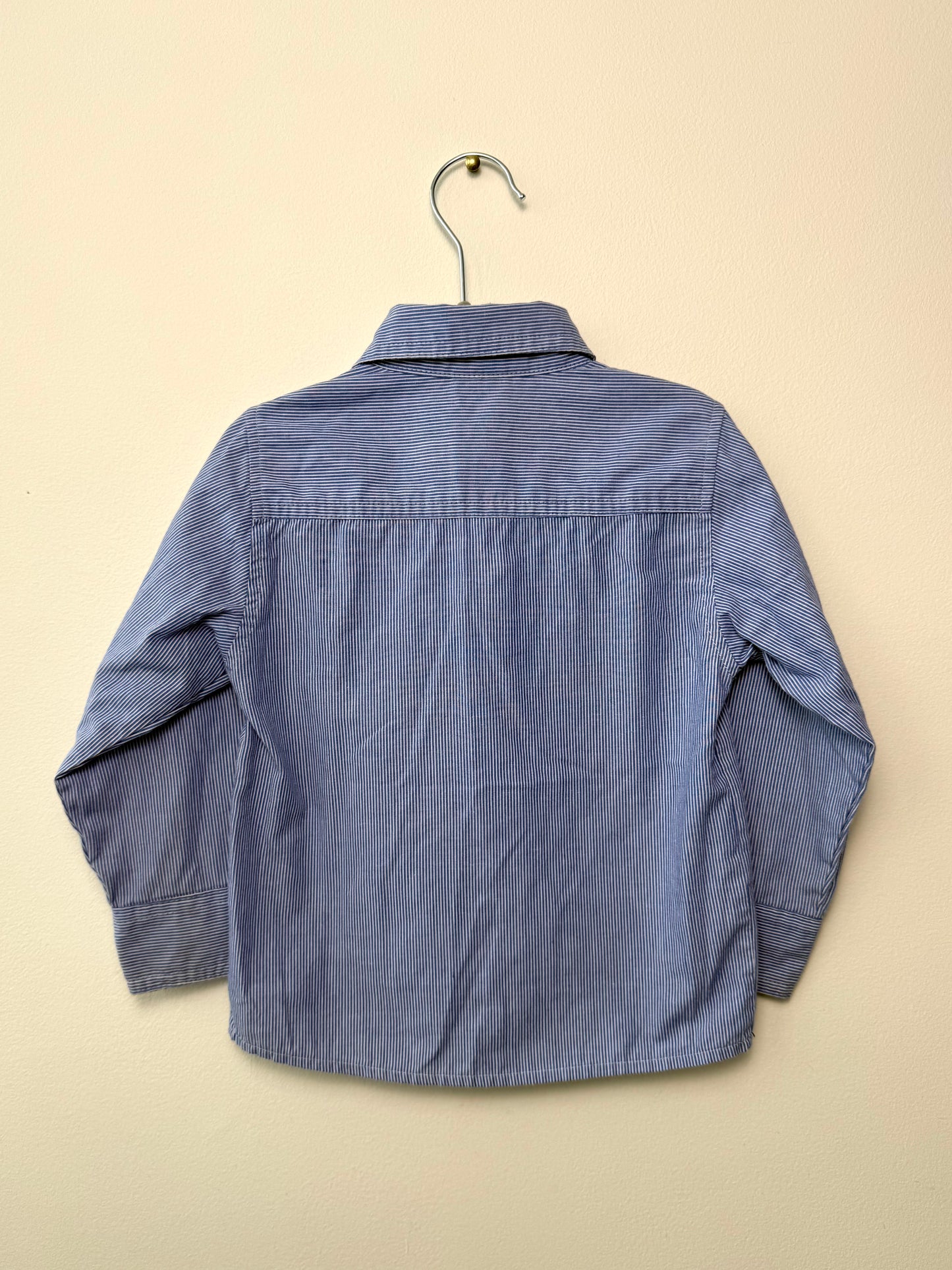 U.S. POLO ASSN Boy's Blue Striped Shirt
