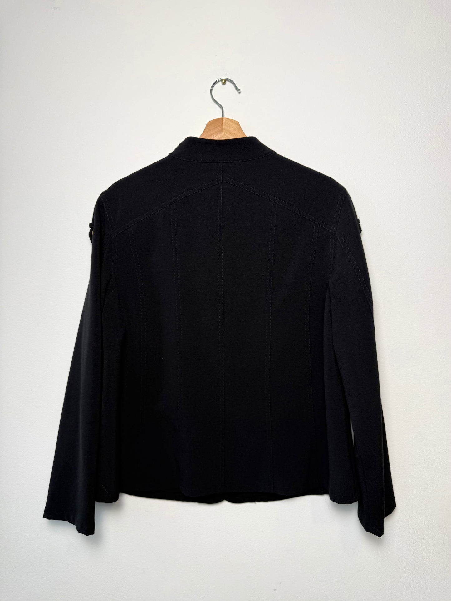 Y2K TANJAY Women's Black Button-Down Jacket