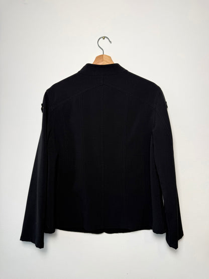 Y2K TANJAY Women's Black Button-Down Jacket